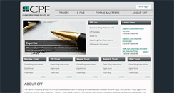 Desktop Screenshot of cpf-inc.com