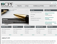 Tablet Screenshot of cpf-inc.com